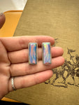 Pink Aurora Opal Studs