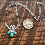 Royston & Tyrone Turquoise Skelly Hand