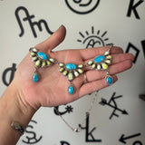 Palomino-Blue Ridge Triple Cluster Necklace