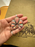 Pink Aurora Opal Cluster Necklace