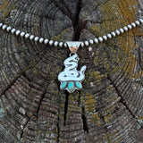 The Sammy Pendant (medium blue)