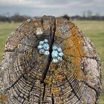 Golden Hills Cluster Earrings