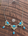 Palomino-Blue Ridge Triple Cluster Necklace