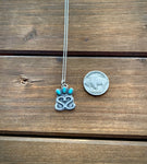 Triple Turquoise Brand Necklace