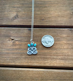 Triple Turquoise Brand Necklace