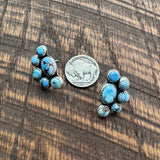 Golden Hills Cluster Earrings