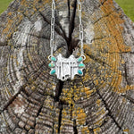 Mini Tyrone Turquoise Saddle Necklace