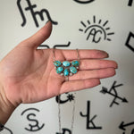 Turquoise Mountain Cluster Necklace
