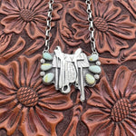 Palomino Saddle Necklace