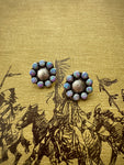 Pink Opal Concho Studs