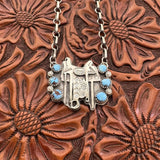 Golden Hills Saddle Necklace