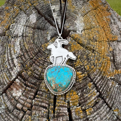 Kingman Roping Cowboy Necklace