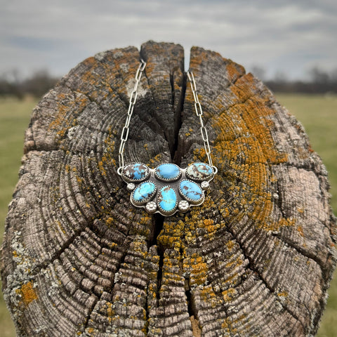 Golden Hills Cluster Necklace