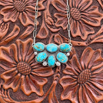 Turquoise Mountain Cluster Necklace
