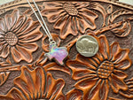 Pink Aurora Opal Texas Necklace