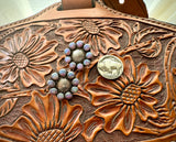 Pink Opal Concho Studs
