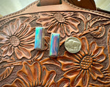 Pink Aurora Opal Studs